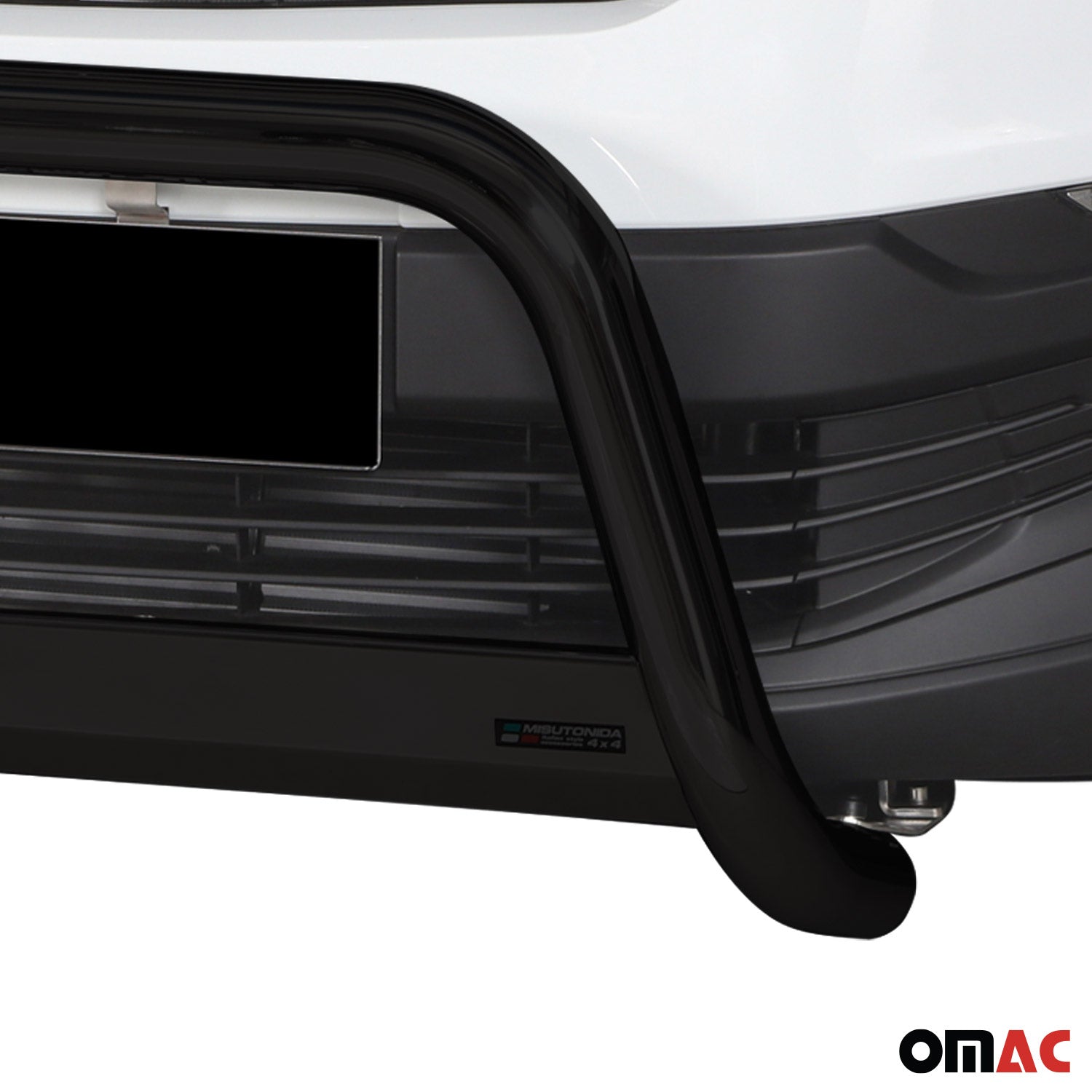 Bull Barra Frontal para Fiat Talento 2016-2021 Negro Brillante Acero