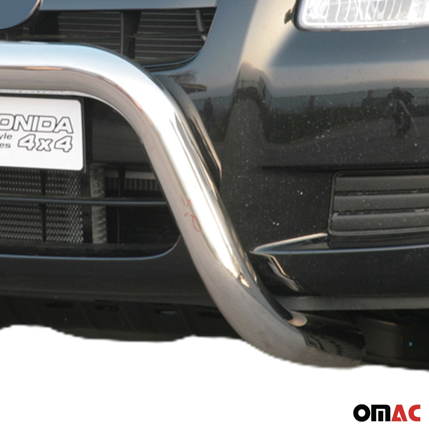 Bull Barra Frontal para Mazda BT-50 2006-2012 Plata Brillante Acero