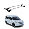 Menabo Barras de Techo Coche Baca para VW Caddy 2021-2025 Gris Aluminio 2Pza