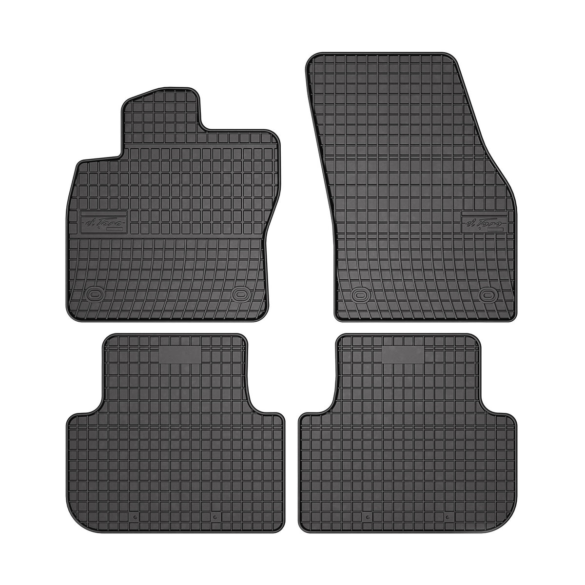 OMAC Alfombrillas De Coche para VW Tiguan 2016-2024 Negro Goma 4Pza