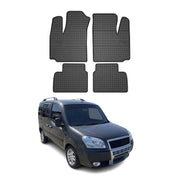 OMAC Alfombrillas De Coche para Fiat Doblo 2000-2010 Negro Goma 4Pza
