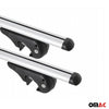 Menabo Barras Techo Baca para Opel Corsa Familiar 2000-2006 Gris Aluminio 2Pza