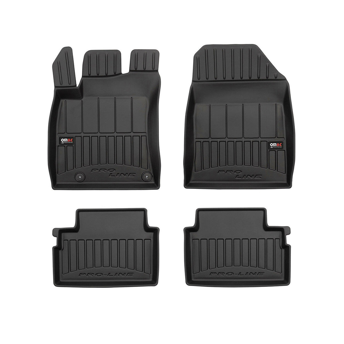 OMAC Premium Alfombrillas De Coche para Kia XCeed 2019-2024 Negro TPE Goma 4Pza