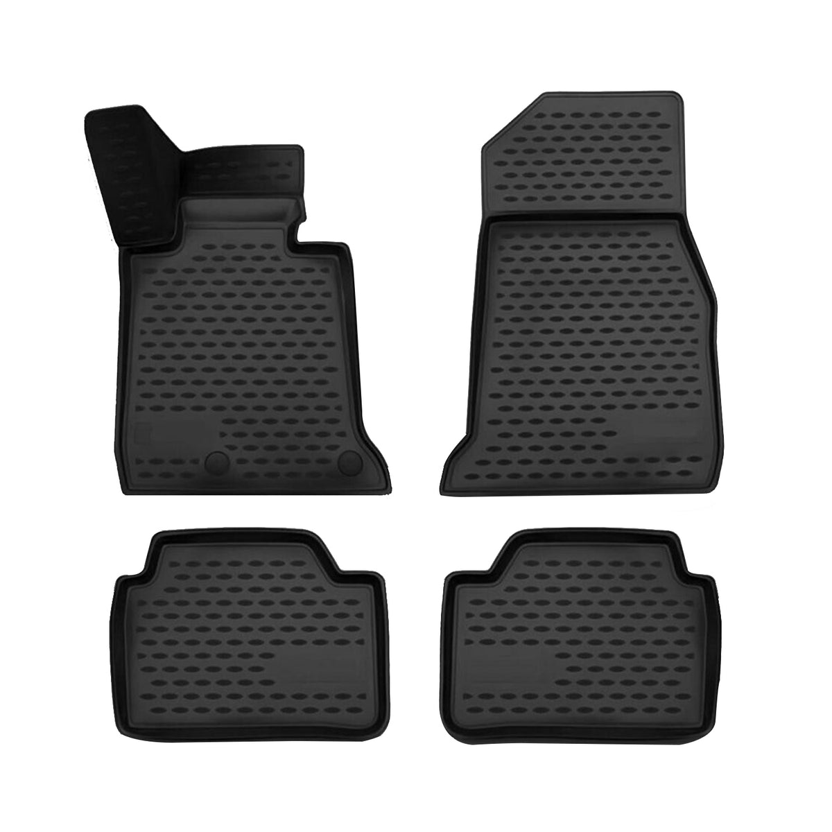OMAC Alfombrillas De Coche para BMW Serie 1 F20 5puertas 2011-2019 Negro TPE 4x