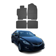 OMAC Alfombrillas De Coche para Mazda 6 GH 2007-2012 Negro Goma 4Pza
