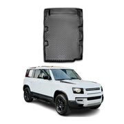 OMAC Bandeja Maletero Alfombrilla para Land Rover Defender 2007-2021 Negro