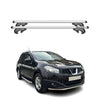 Menabo Barras de Techo Coche Barra para Nissan Qashqai +2 J10E 2008-2013 Gris
