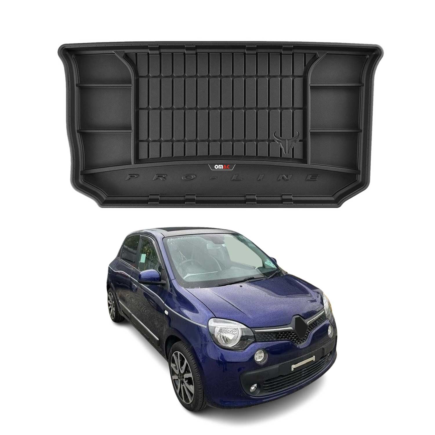 OMAC Premium Bandeja Maletero Alfombrilla para Renault Twingo 2014-2018 5puertas