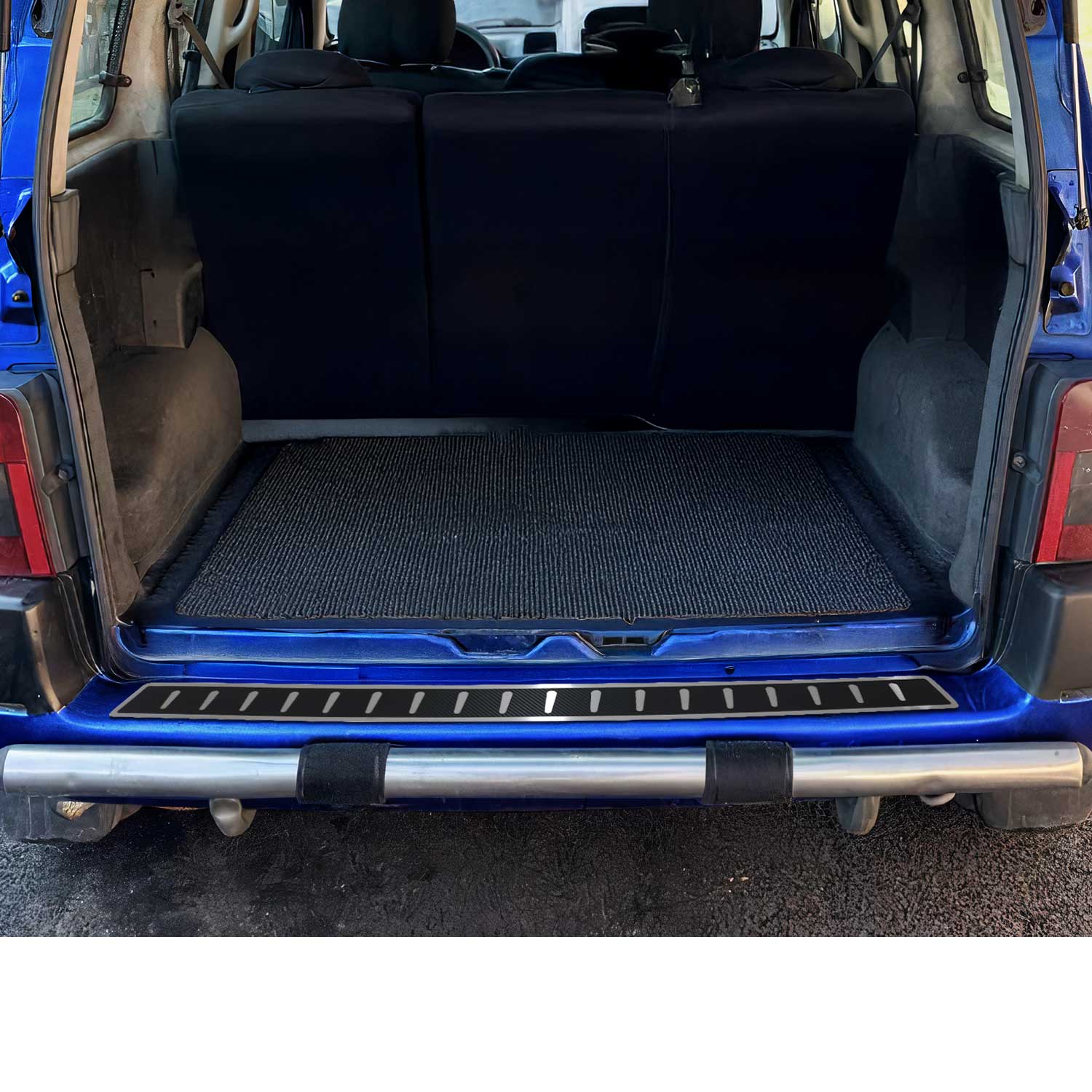 Protector Parachoques para Citroen Berlingo 1996-2008 Acabado Carbono Acero