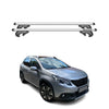 Menabo Barras de Techo Baca para Peugeot 2008 2013-2020 Gris Aluminio 2Pza