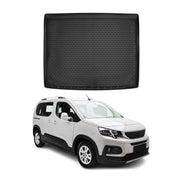 OMAC Bandeja Maletero Alfombrilla para Peugeot Rifter 2018-2021 Negro Goma TPE