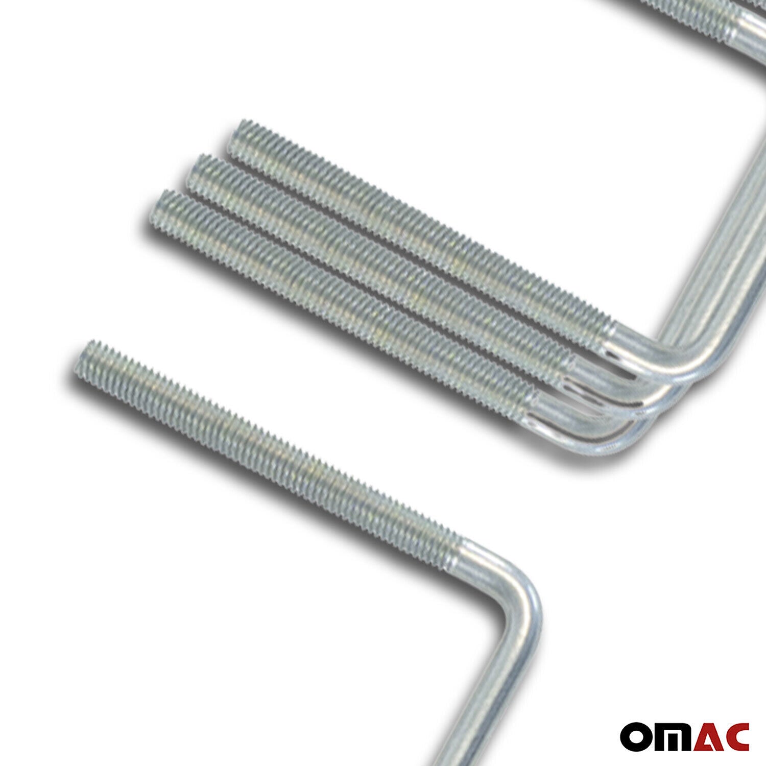 Menabo Juego de fijación en U para Maletero caja de Techo Universal Acero