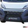 Bull Barra Frontal para Citroen Jumper 2014-2025 Negro Brillante Acero 1Pza