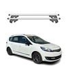 Menabo Barras de Techo Coche Barra para Renault Scenic 2013-2016 Gris Alu 2Pza