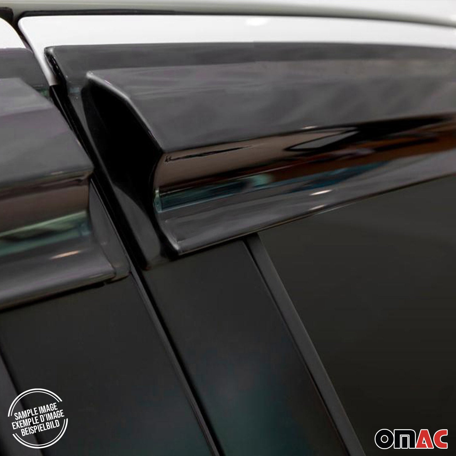 Deflectores de Aire de Viento para Ford Transit Custom 2012-2024 Oscuro Acrílico