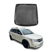 OMAC Bandeja Maletero Alfombrilla para Dodge Journey 2008-2024 Obere Negro TPE