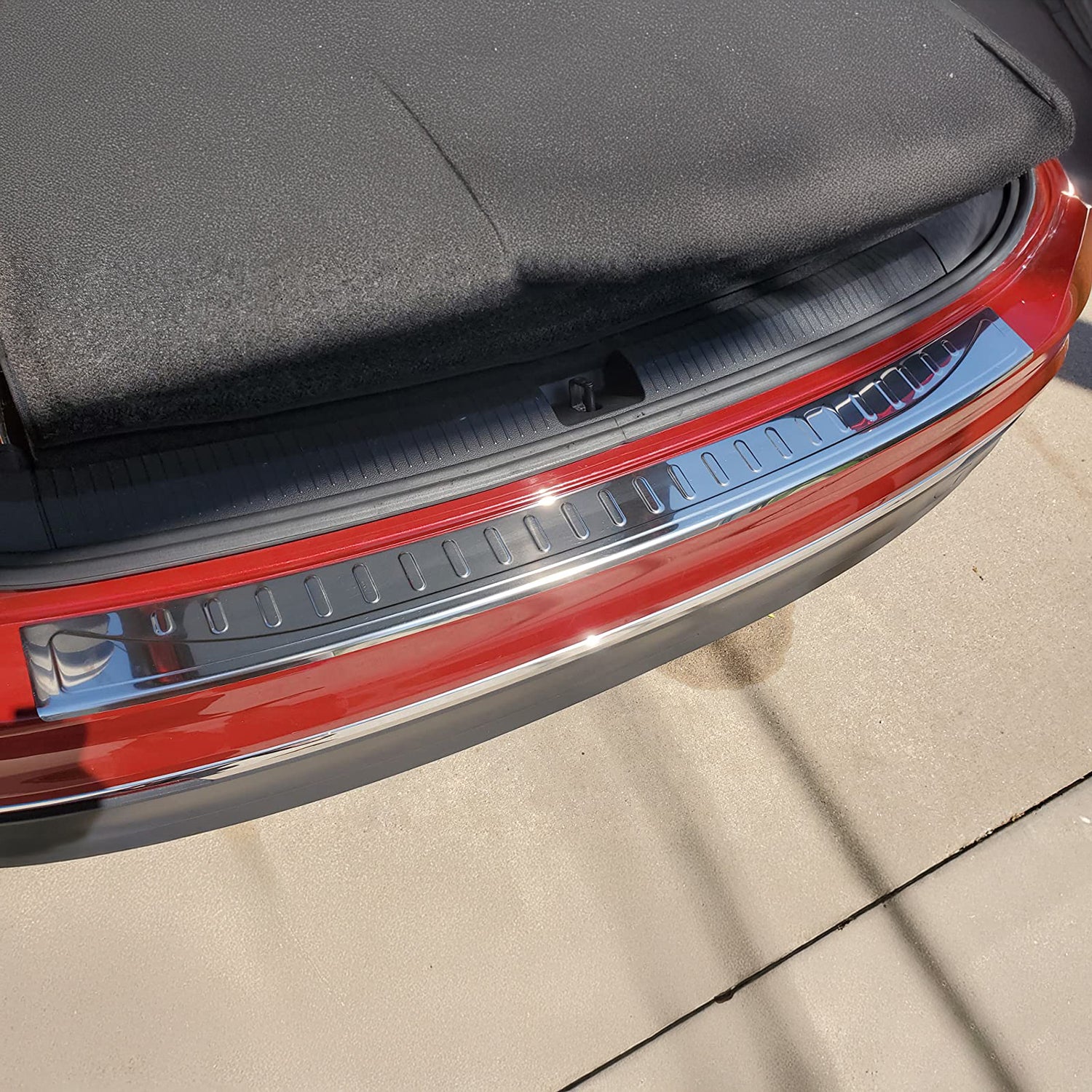 Protector Parachoques para VW Tiguan II 2016-2022 Plata Brillante Acero