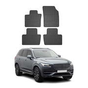 OMAC Alfombrillas De Coche para Volvo XC90 2015-2025 Negro Goma 4Pza