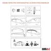 Deflectores de Aire de Viento para VW Transporter T5 2003-2015 Oscuro Acrílico