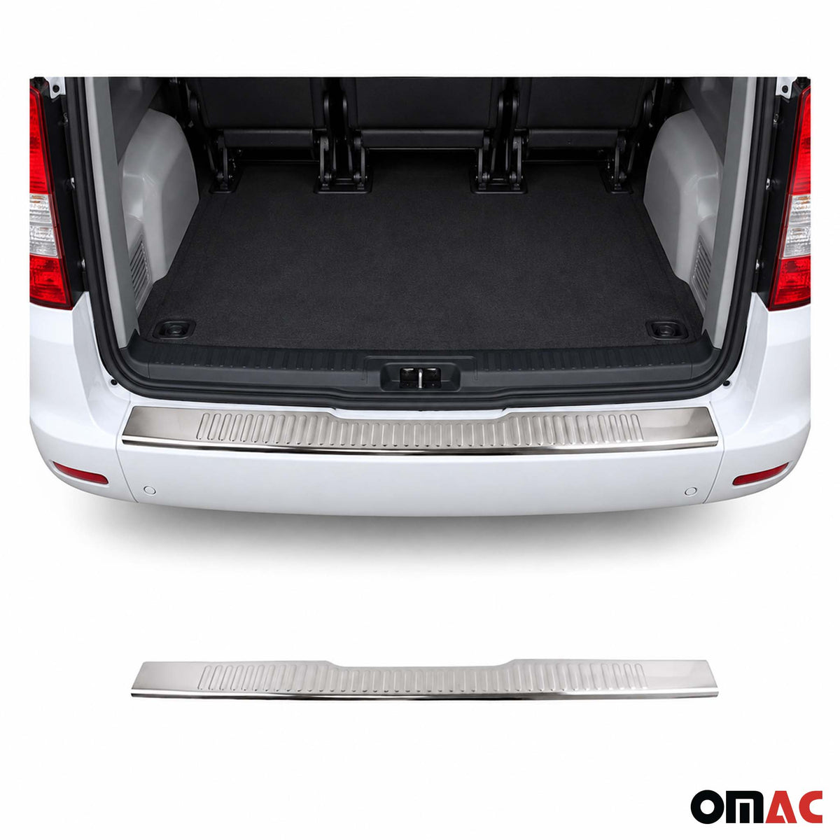 Protector Parachoques para Mercedes Vito Viano W639 2003-2014 Plata Acero 4Pza