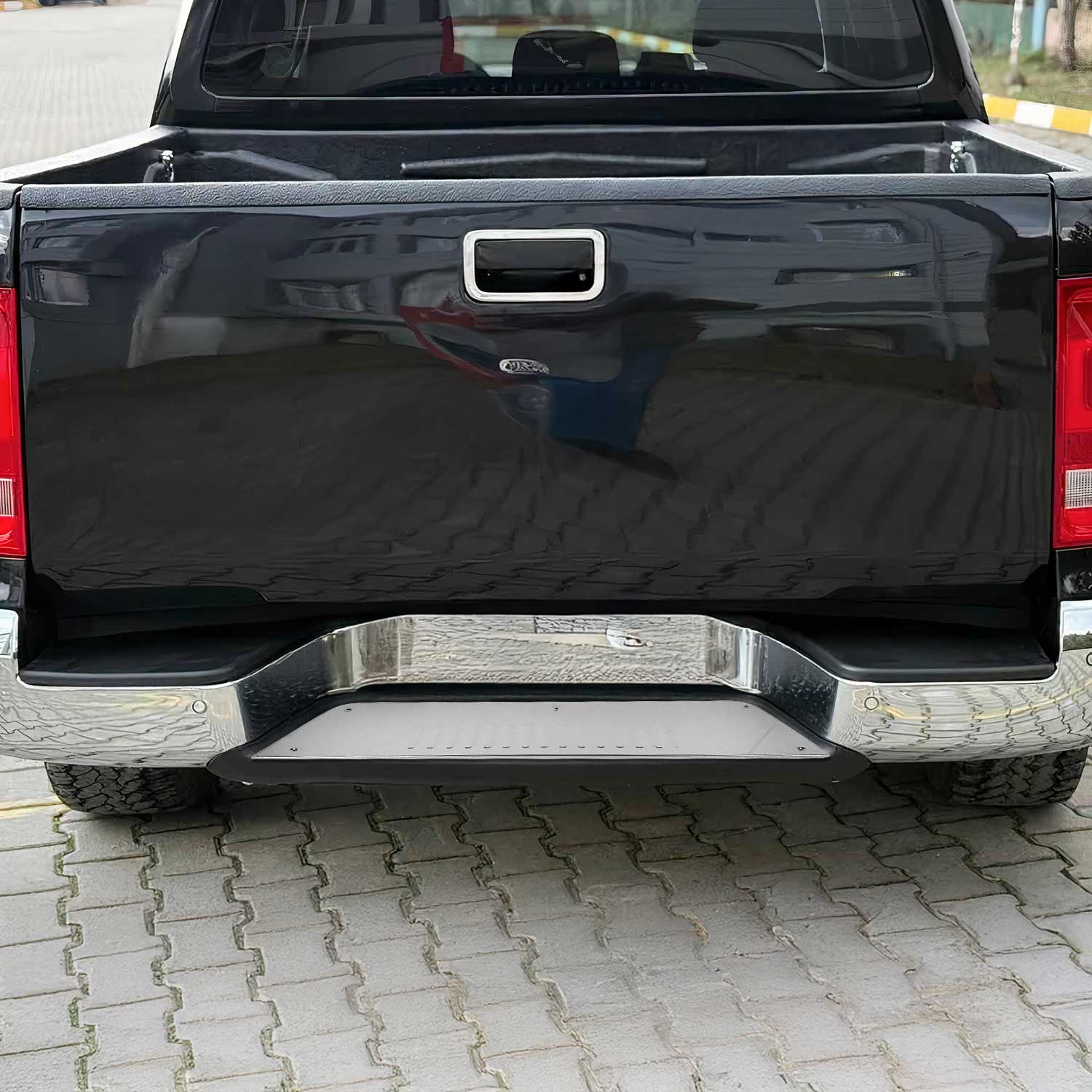 Protector de Parachoques Trasero para VW Amarok 2010-2024 Plata Brillante Acero