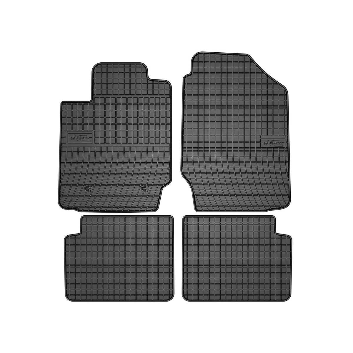 OMAC Alfombrillas De Coche para Toyota Corolla E120 2002-2007 Negro Goma 4Pza