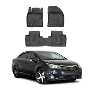 OMAC Premium Alfombrillas De Coche para Toyota Avensis 2009-2018 TPE Goma 3x