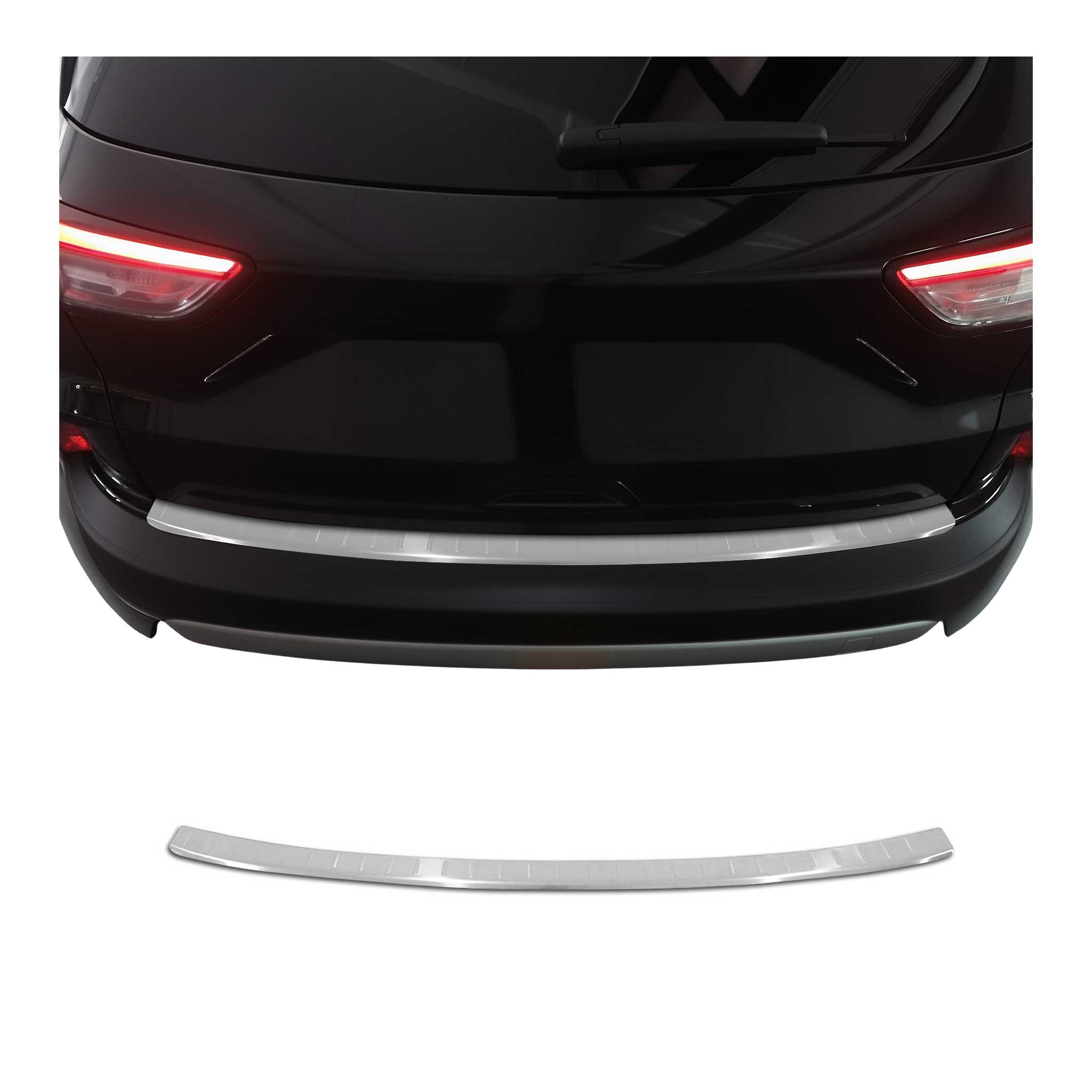 Protector de Parachoques Trasero para Ford Kuga III 2019-2024 Acero cepillado