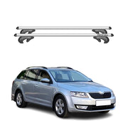 Menabo Barras de Techo Baca para Skoda Octavia 5E 2012-2016 Gris Aluminio 2Pza