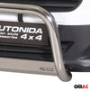 Bull Barra Frontal para Ford Transit Courier 2014-2017 Plata Brillante Acero