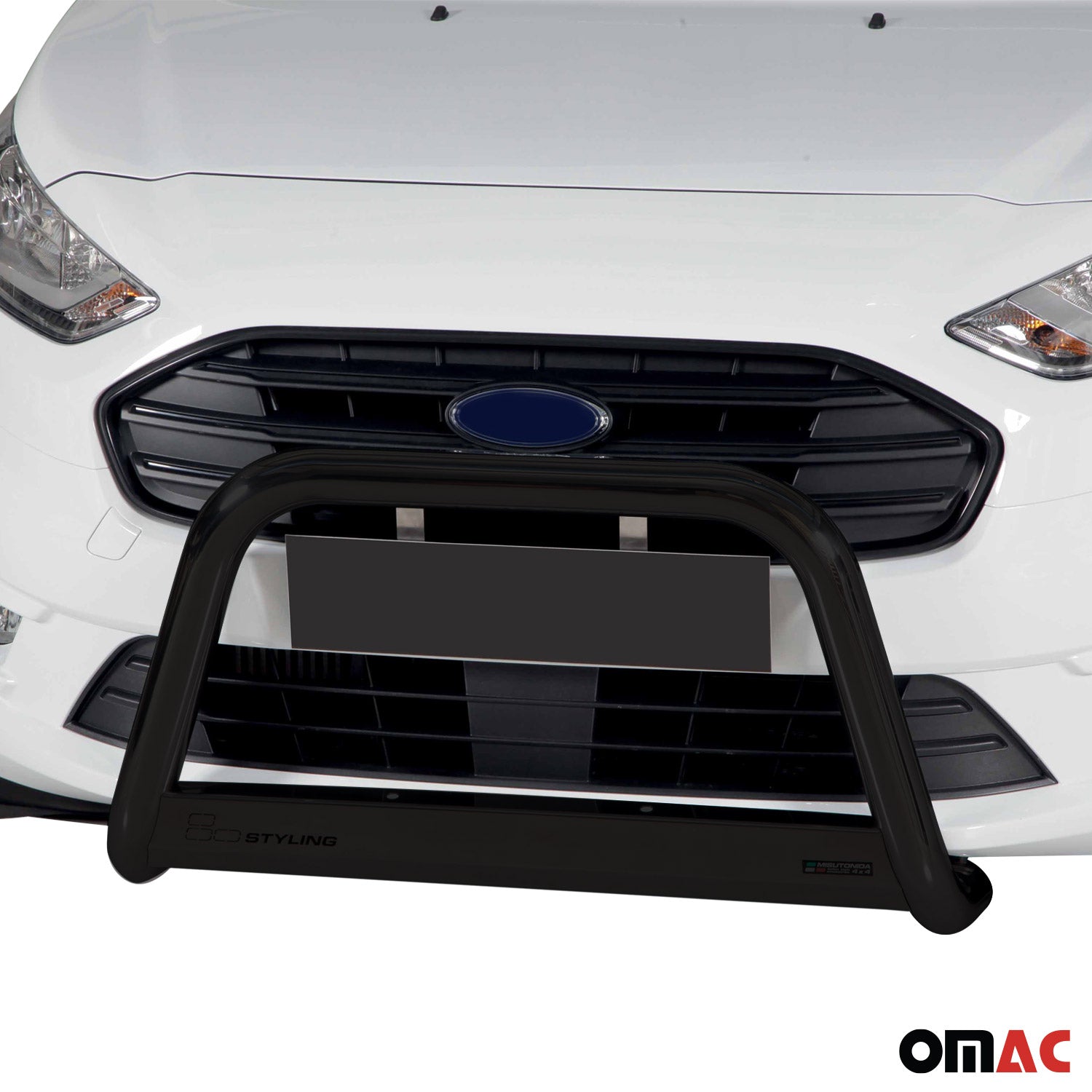 Bull Barra Frontal para Ford Transit Tourneo Connect 2018-2022 Negro Acero