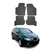 OMAC Alfombrillas De Coche para Seat Altea 2004-2015 Negro Goma 4Pza