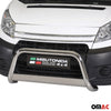 Bull Barra Frontal para Citroen Jumper 2006-2013 Plata Brillante Acero 1Pza
