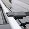 Rieles & Barras de Techo Coche para VW T6 T6.1 Transporter 2015-2024 Negro Alu