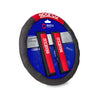 Sparco Cubierta de Para Volante de Automóvil Universal Negro Rojo