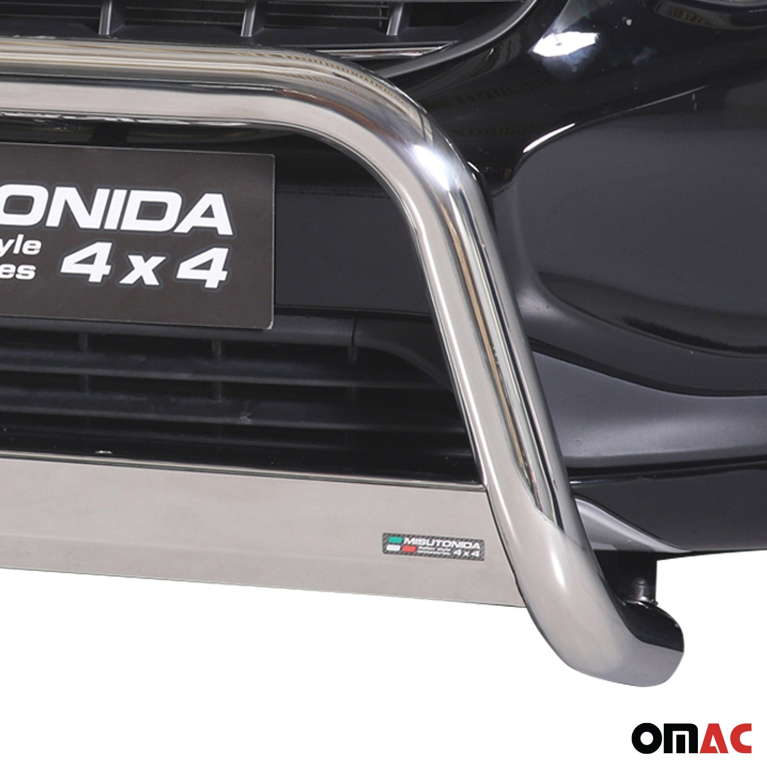 Bull Barra Frontal para Volvo XC60 2013-2017 Plata Brillante Acero 1Pza