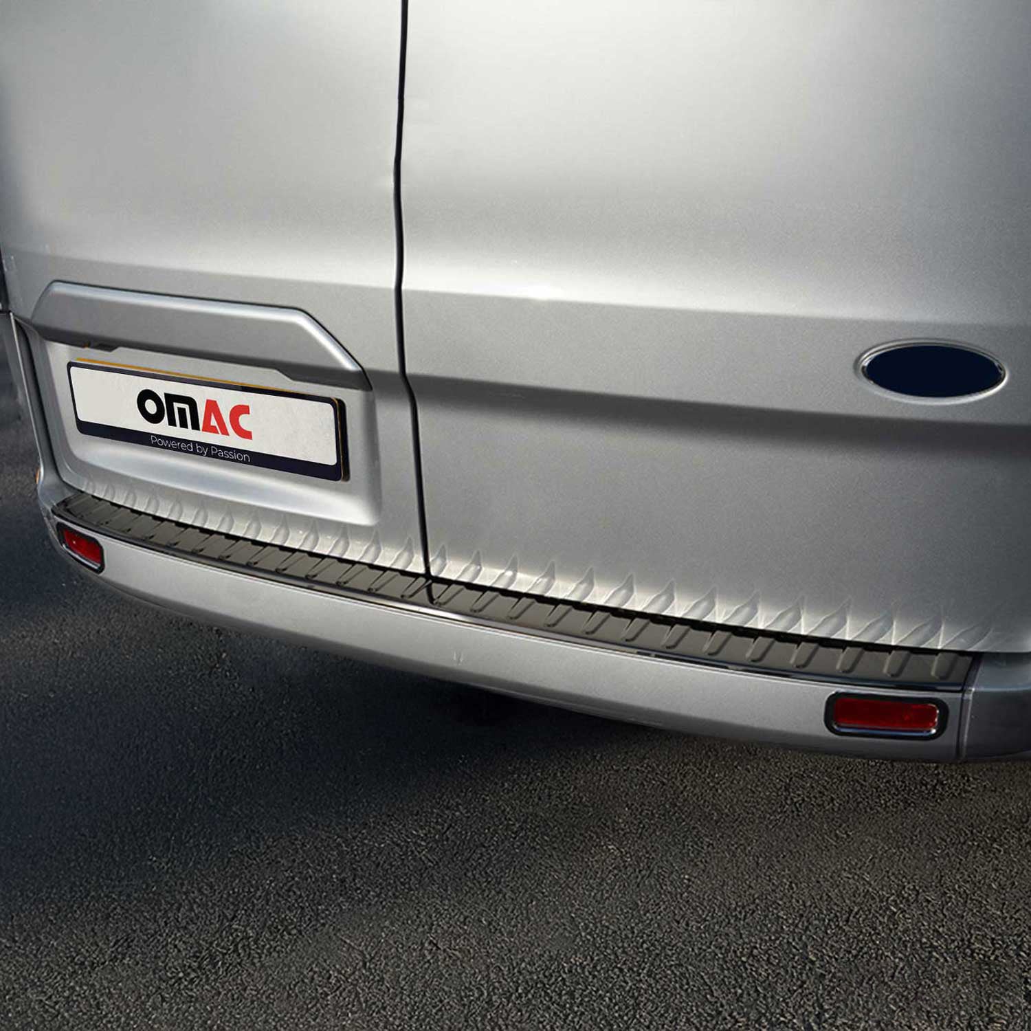 Protector Parachoques para Ford Transit Tourneo Custom 2013-2022 Oscuro Acero