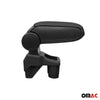 Negro Reposabrazos Consola para Renault Clio 2019-2025 Negro PU Cuero Plástico