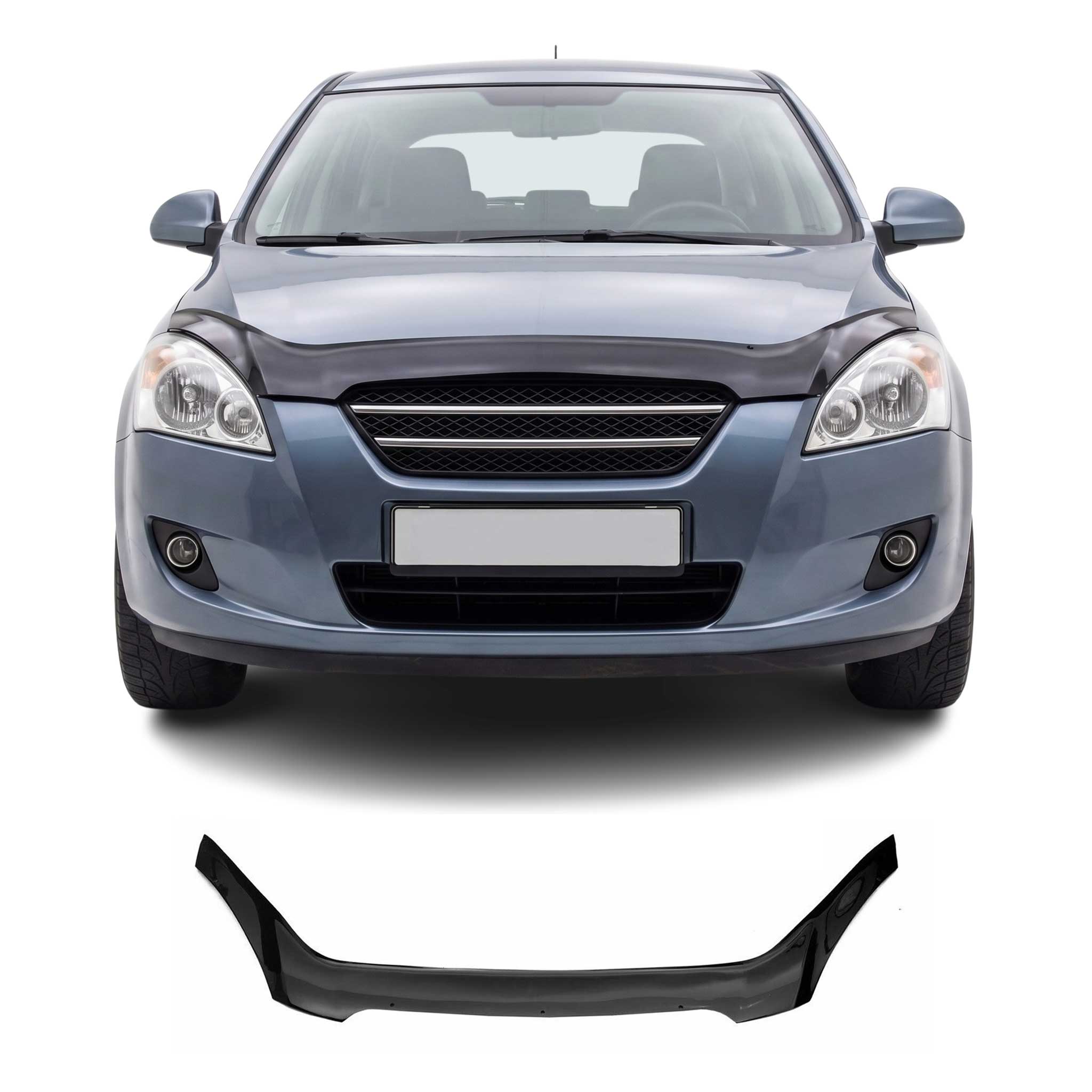 Deflector de Capó para Kia Ceed 2006-2010 Oscuro Brillante Acrílico