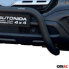 Bull Barra Frontal para Mercedes X Class 2017-2020 Negro Brillante Acero