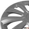 Tapacubos 16 Pulgadas Universal Automóvil Plata ABS