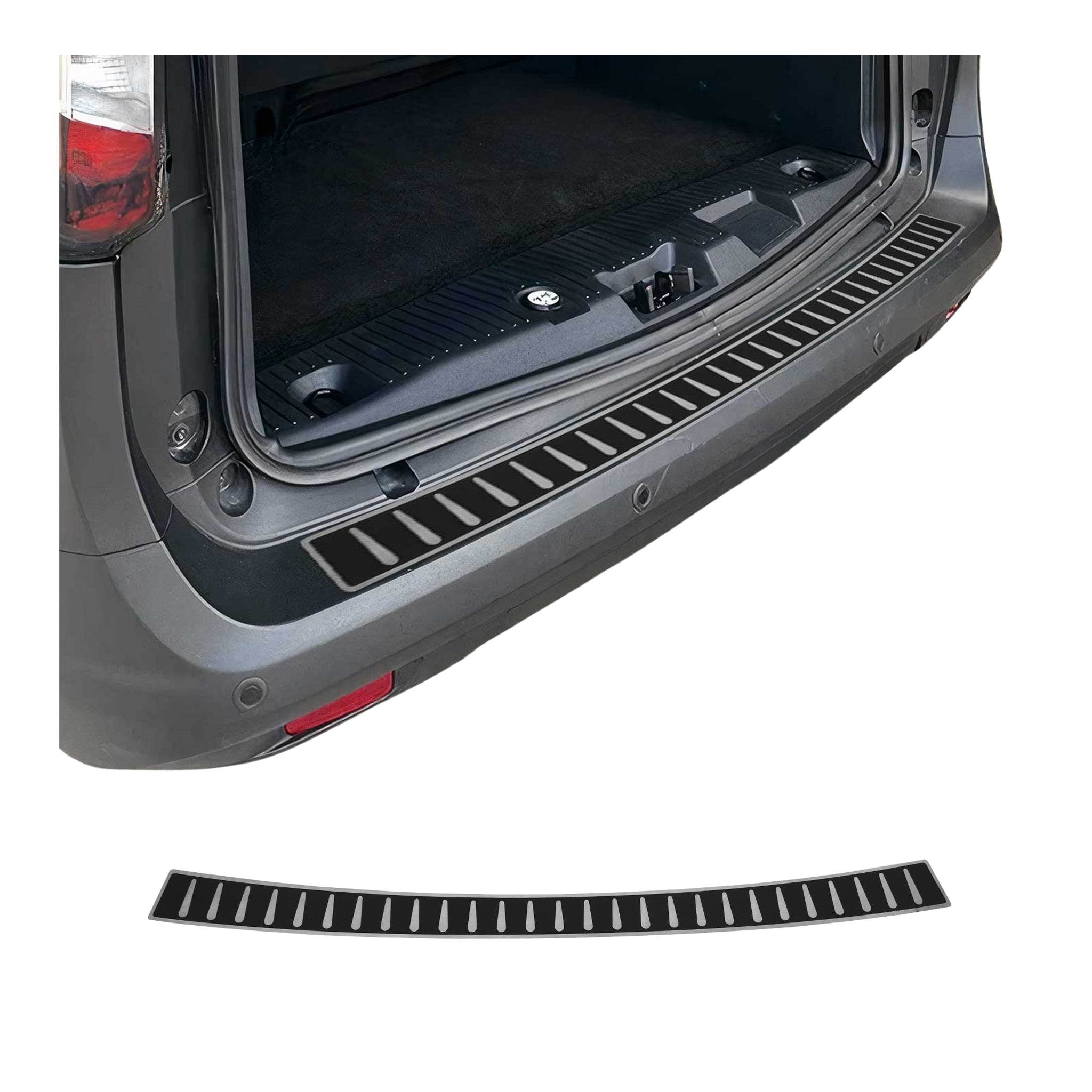 Protector Parachoques para Ford Tourneo Courier 2014-2025 Lámina carbono