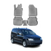 OMAC Alfombrillas De Coche para VW Caddy 2007-2014 Gris Goma TPE 4Pza