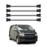 Barras de Techo Coche para VW T6 T6.1 Transporter 2015-2024 Gris Alu 4Pza
