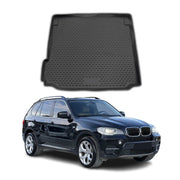 OMAC Bandeja Maletero Alfombrilla para BMW X5 E70 2006-2013 Negro Goma TPE 1Pza