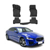OMAC Alfombrillas De Coche para Jaguar XF 2019-2025 Negro Goma TPE 4Pza