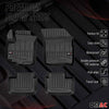 OMAC Premium Alfombrillas De Coche para Subaru Impreza XV 2017-2024 TPE Goma 4x