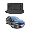 OMAC Premium Bandeja Maletero Alfombrilla para Hyundai Kona 2017-2025 Negro TPE