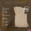 OMAC Alfombrillas De Coche para Honda Jazz 2008-2015 Beige Goma TPE 4Pza