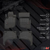 OMAC Premium Alfombrillas De Coche para Mitsubishi L200 2019-2025 TPE Goma 4x